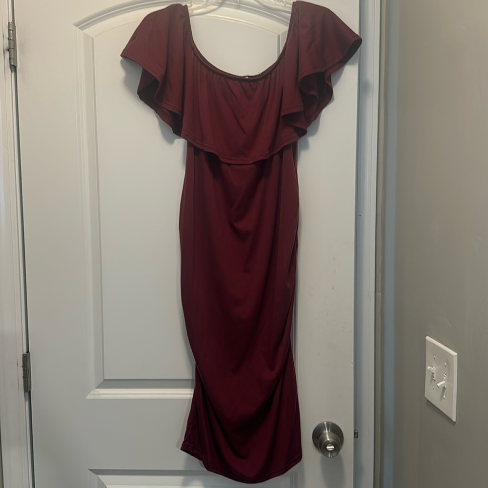 NWT WOMANS MAROON DRESS